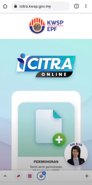 Citra kwsp permohonan online